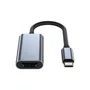 Adaptador USB Tipo-C P/HDMI Fêmea 4K Paralelo Cinza