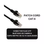 Cabo de Rede Patch Cord CAT6 5M Preto Plus Cable PC-ETH6U50BK