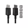 Cabo DisplayPort 2.1 2 Metros Nylon PCYes PDPN2-2 Preto
