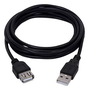 CABO EXTENSOR USB 2.0 A MACHO X A FÊMEA 1,8M USM-101 PRETO
