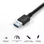 Cabo Extensor PCYES USB 3.0 A M p/ F 2 Metros, PUAMF3-2