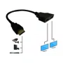Cabo HDMI Divisor Splitter Y 1 Macho para 2 Fêmea