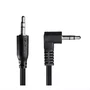 Cabo P2 3,5mm P/P2 3,5mm 90° 1 m PCYES P2PR-1 Preto