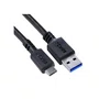 Cabo USB-A 3.0 para Tipo-C 1m PCYes P3UACP-01 Preto