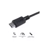 Cabo USB-A 3.0 para Tipo-C 1m PCYes P3UACP-01 Preto