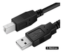 Cabo USB A/B 2.0 5 Metros Preto - DEX