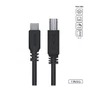 Cabo USB Tipo C P/USB B 2.0 1M PCYES PUCBP-1 Preto