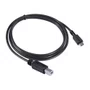 Cabo USB Tipo C P/USB B 2.0 1M PCYES PUCBP-1 Preto