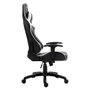 Cadeira Gamer Giratória DN3 Preto/Branco - DRAXEN