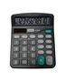 Calculadora de Mesa V-837B, 12 Dígitos, Visor Inclinado e Funções Básicas – Preta