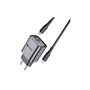 Carregador 20W USB-C/USB-A C/Cabo Lightning Hrebos CRG-232CI Cinza