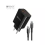 Carregador De Parede Turbo 20W Usb-A/Usb-C C/Cabo 1M Hrebos CRG-154CC Preto