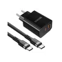 Carregador De Parede Turbo 20W Usb-A/Usb-C C/Cabo 1M Hrebos CRG-154CC Preto