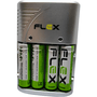 CARREGADOR DE PILHAS FLEX AA/AAA/9V C/4 AA 2900MAH FXC164P