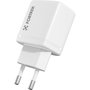Carregador Duplo Fortrek FK 110B, USB-C 20W + USB-A 18W, Rápido, Seguro e Compacto - Branco