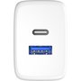 Carregador Duplo Fortrek FK 110B, USB-C 20W + USB-A 18W, Rápido, Seguro e Compacto - Branco