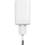 Carregador Duplo Fortrek FK 110B, USB-C 20W + USB-A 18W, Rápido, Seguro e Compacto - Branco