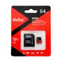 Cartão de Memória 64GB Micro SD P500 Extreme Pro c/ Adaptador Netac NT02P500PRO-064G-R