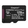 Cartão de Memória microSDXC Kingston Canvas Select Plus 128GB Classe 10 UHS-I A1 V10 C/Adaptador SD