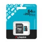Cartão De Memória Micro SD 64GB Canvas Go Plus C/Adaptador Kingston SDCG4/64GB