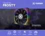 Cooler p/ Gabinete Fortrek Frosty Rainbow 120mm Preto