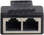 Emenda Divisora RJ45 LA-E20 – Conexão Estável, Compacta e Fácil de Usar – Preto