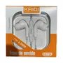Fone De Ouvido P2 C/Microfone Kaidi KD728 Branco