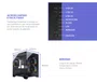 GABINETE GAMER CLARITY LATERAL VIDRO PRETO