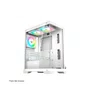 Gabinete Gamer Crystal Glass Mid Tower USB 2.0 + 3.0 S/Fan Branco Rise Mode RM-CA-CY-01-FW