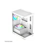 Gabinete Gamer Crystal Glass Mid Tower USB 2.0 + 3.0 S/Fan Branco Rise Mode RM-CA-CY-01-FW