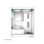 Gabinete Gamer Crystal Glass Mid Tower USB 2.0 + 3.0 S/Fan Branco Rise Mode RM-CA-CY-01-FW