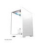 Gabinete Gamer Crystal Glass Mid Tower USB 2.0 + 3.0 S/Fan Branco Rise Mode RM-CA-CY-01-FW