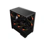 Gabinete Gamer Frontal e Lateral em Vidro PCYES ForceField TWR Black Vulcan GFFTWRBV