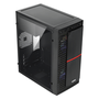 GABINETE GAMER LATERAL ACRILICO C/2 FANS PLATE GGPACBK PRETO