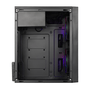 GABINETE GAMER LATERAL ACRILICO C/2 FANS PLATE GGPACBK PRETO