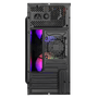 GABINETE GAMER LATERAL ACRILICO C/2 FANS PLATE GGPACBK PRETO