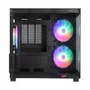 Gabinete Gamer Vidro Temperado c/3 Fans G-Cube Preto GGGCVBK
