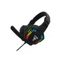 Headset Gamer Clanm Night Seek LED Rainbow 2xP2 1,75m Preto