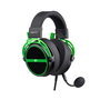 Headset Gamer H2030E, P3 3,5mm, Microfone Destacável, Som Imersivo, Compatível com PS4/PS5/Xbox – Preto/Verde