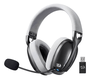Headset Gamer Sem Fio Skuld Pro H878BG, Som Imersivo, Microfone Integrado – Preto/Cinza