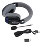 Headset Gamer Sem Fio Skuld Pro H878BG, Som Imersivo, Microfone Integrado – Preto/Cinza