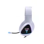Headset Gamer USB 2M Clanm Snow Mount Branco RGB Running 7.1 Virtual