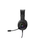 Headset Gamer USB Deffy Black Vulcan RGB Microfone Omnidirecional PCYES HGDF50BV