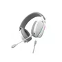 Headset Gamer USB Surround Nowy White Ghost RGB Microfone Destacável PCYES HGNW40WG