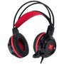 Headset Gaming Taranis V2 P2 com Microfone - Preto/Vermelho - Vinik