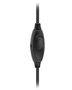 Headset Office DHE-8009, Conector P2 3,5mm, Cabo 1,2m, Leve e Confortável – Preto