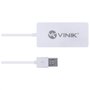 Hub USB 2.0 4 Portas HUV-20B Branco - Vinik