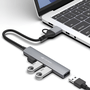 Hub USB 3.0 com 4 Portas, Conector Alternável, HUC500GY - Cinza
