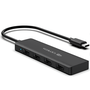 HUB USB TIPO C 2.0 4 PORTAS CABO 9CM USB HUC230BK PRETO 480 Mbps