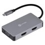 Hub USB Tipo-C 5 Em 1 2HDMI/VGA/USB 3.0/60W HC-5VGA - Vinik